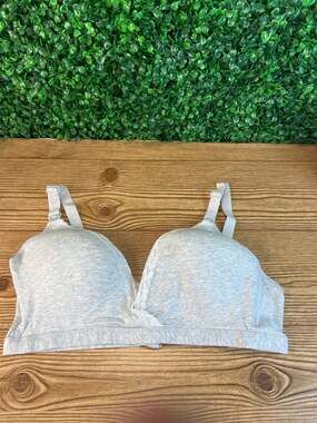 NWT Women’s Plus Size Cotton Bra 44D Comfortable Full Coverage Wireless Comfort